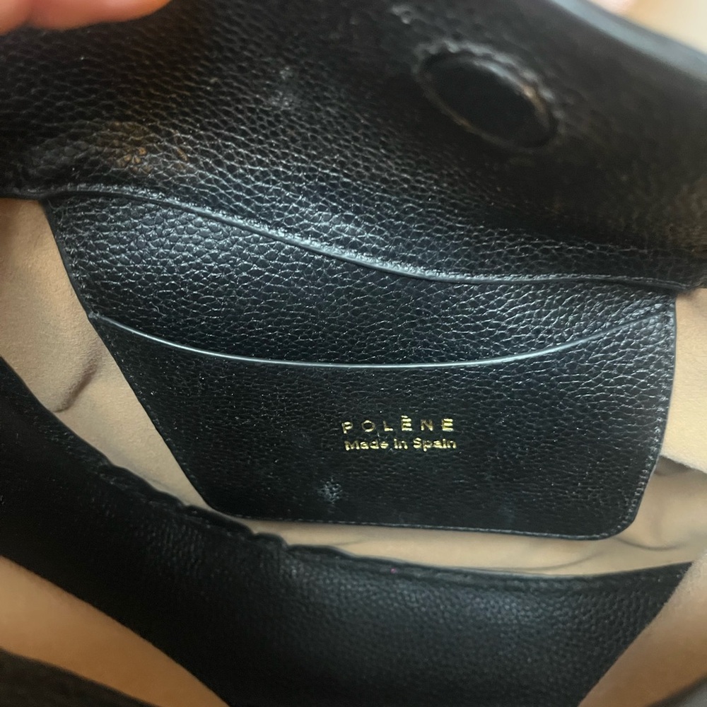 Polene Tonca Bag in textured leather - Picture 11 of 11